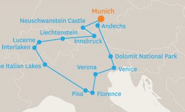 Tour of The Alps, by Coach